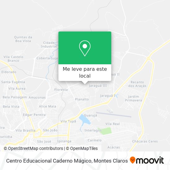 Centro Educacional Caderno Mágico mapa