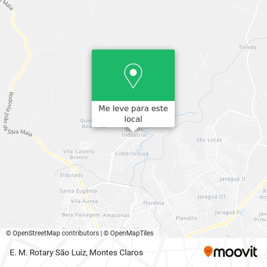 E. M. Rotary São Luiz mapa