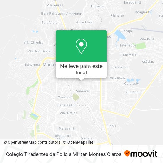 Colégio Tiradentes da Polícia Militar mapa