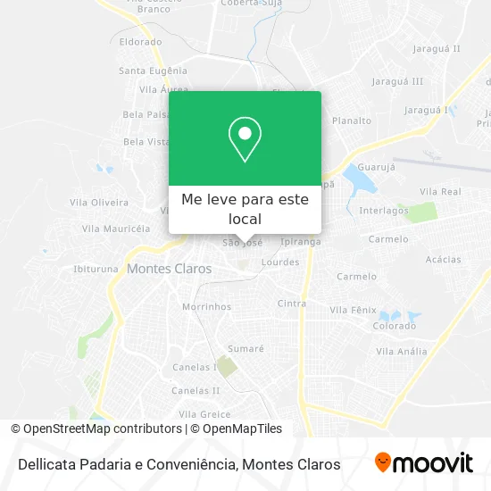 Dellicata Padaria e Conveniência mapa