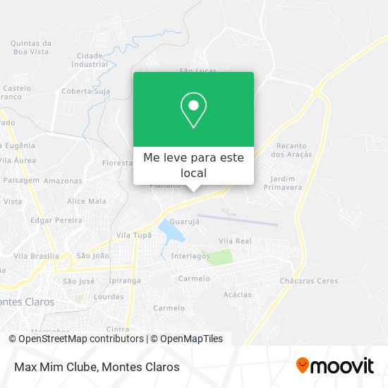 Max Mim Clube mapa