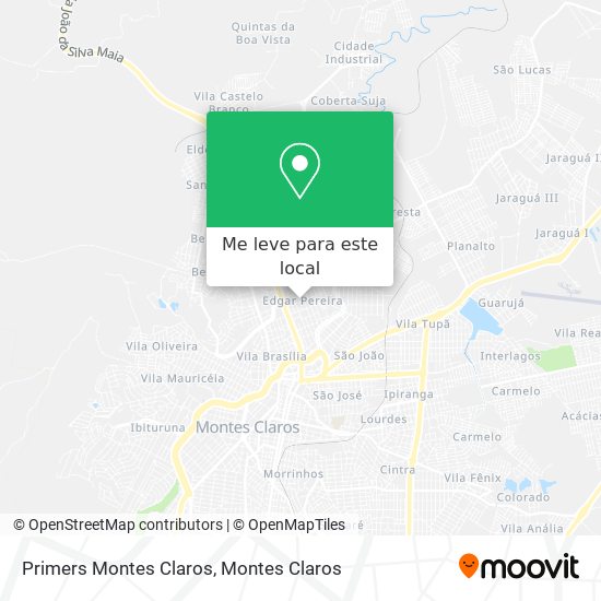 Primers Montes Claros mapa