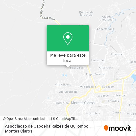 Associacao de Capoeira Raizes de Quilombo mapa