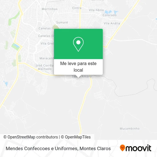 Mendes Confeccoes e Uniformes mapa