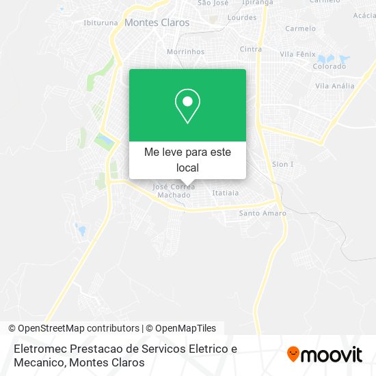 Eletromec Prestacao de Servicos Eletrico e Mecanico mapa