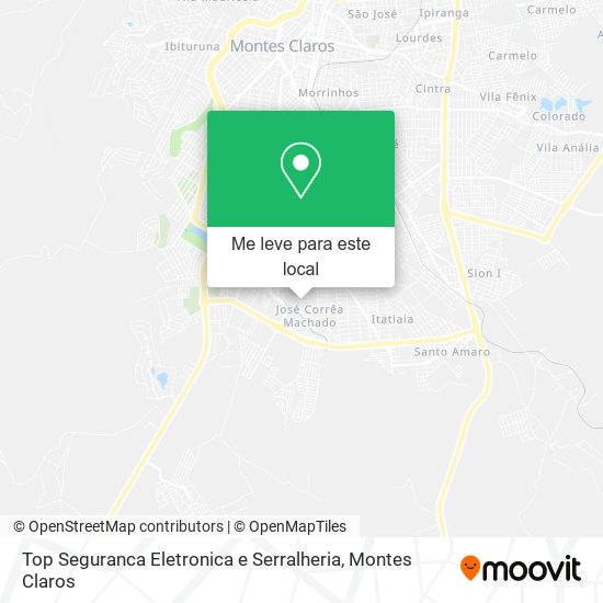 Top Seguranca Eletronica e Serralheria mapa