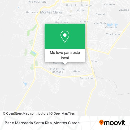 Bar e Mercearia Santa Rita mapa