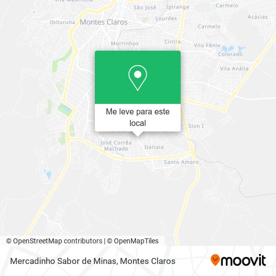Mercadinho Sabor de Minas mapa