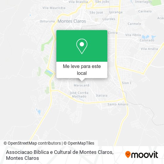 Associacao Biblica e Cultural de Montes Claros mapa