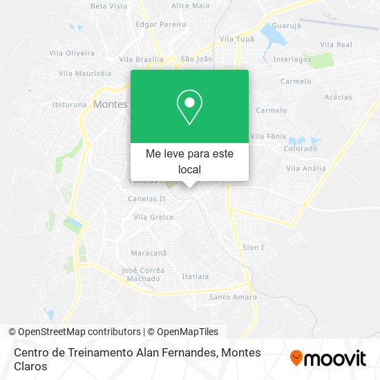 Centro de Treinamento Alan Fernandes mapa