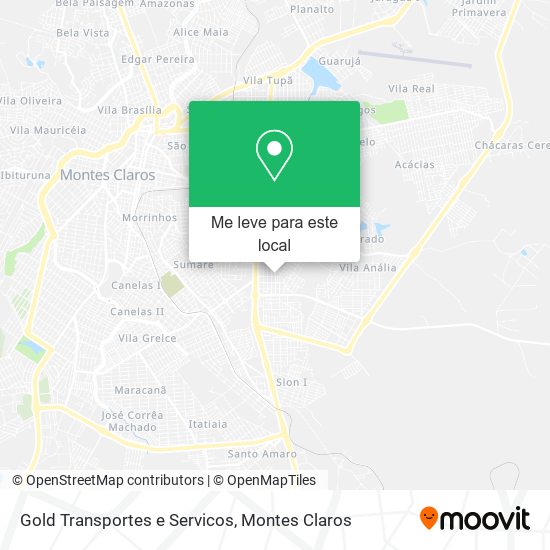 Gold Transportes e Servicos mapa