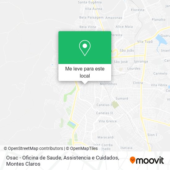 Osac - Oficina de Saude, Assistencia e Cuidados mapa