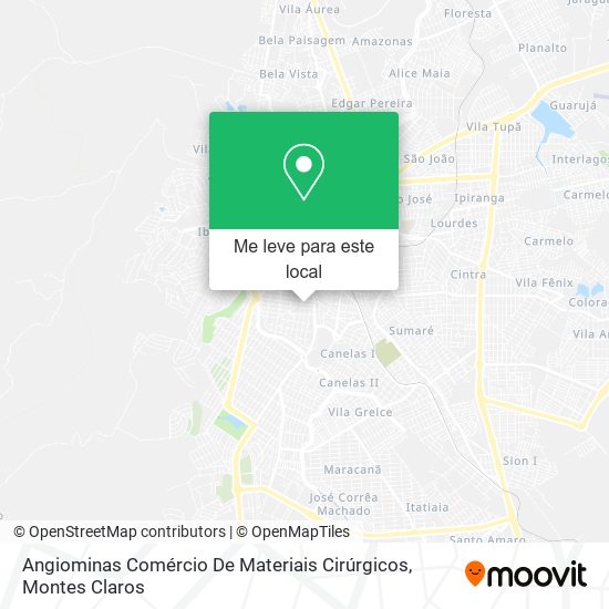 Angiominas Comércio De Materiais Cirúrgicos mapa