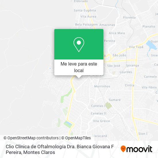 Clio Clínica de Oftalmología Dra. Bianca Giovana F Pereira mapa