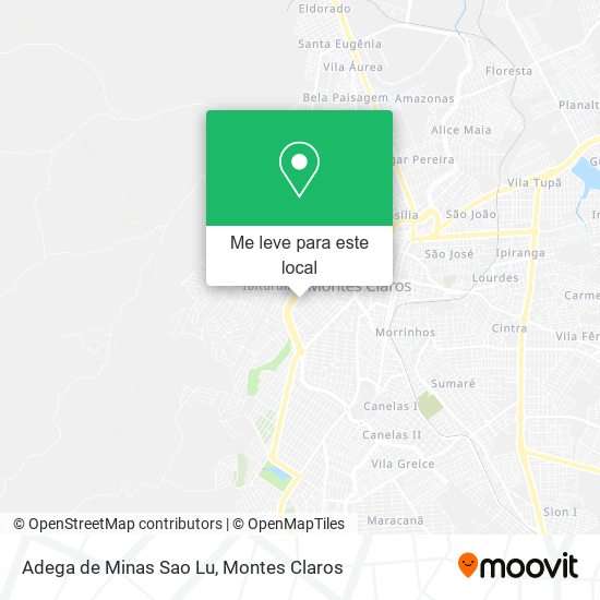 Adega de Minas Sao Lu mapa