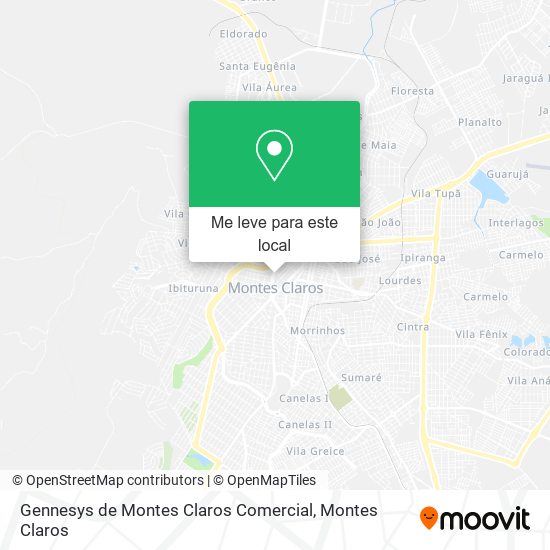 Gennesys de Montes Claros Comercial mapa