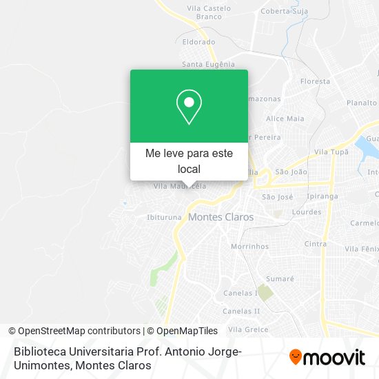 Biblioteca Universitaria Prof. Antonio Jorge-Unimontes mapa