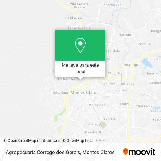 Agropecuaria Corrego dos Gerais mapa