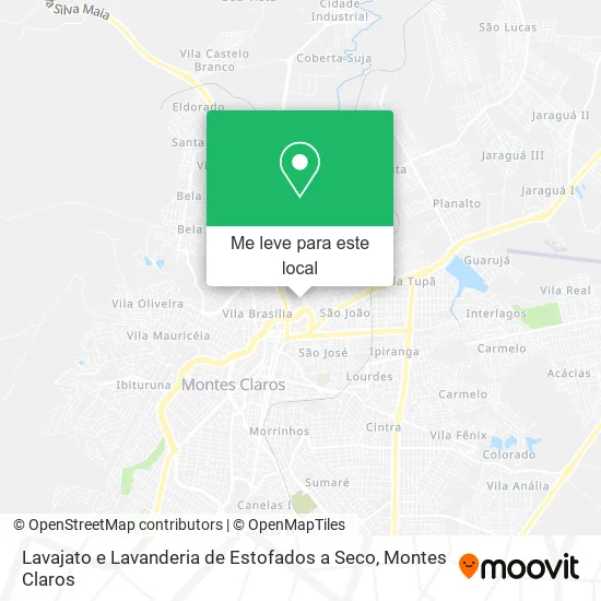 Lavajato e Lavanderia de Estofados a Seco mapa