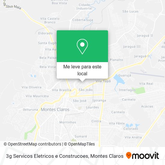 3g Servicos Eletricos e Construcoes mapa