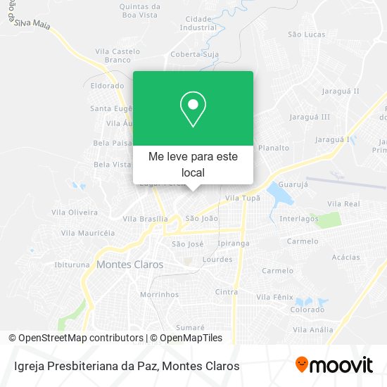 Igreja Presbiteriana da Paz mapa