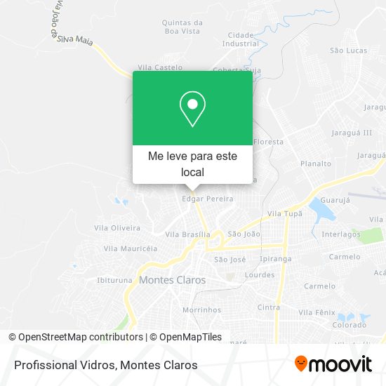 Profissional Vidros mapa
