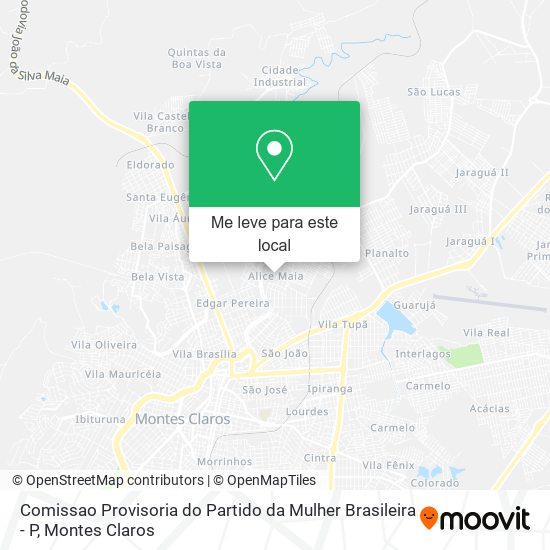 Comissao Provisoria do Partido da Mulher Brasileira - P mapa