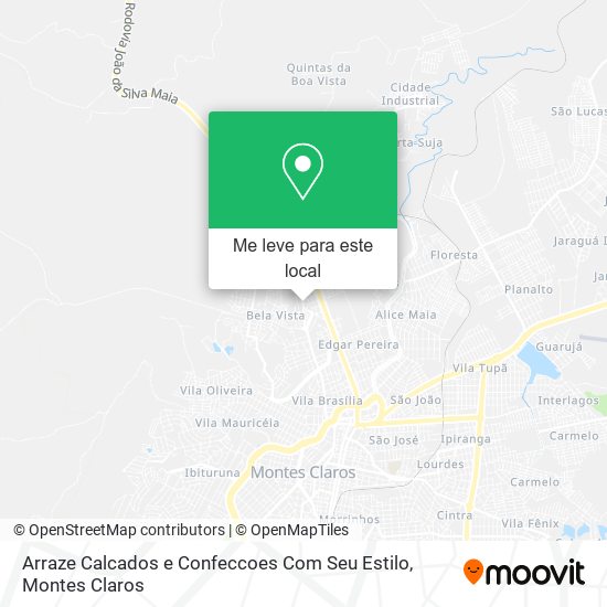 Arraze Calcados e Confeccoes Com Seu Estilo mapa