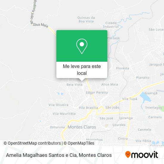 Amelia Magalhaes Santos e Cia mapa