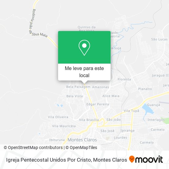 Igreja Pentecostal Unidos Por Cristo mapa
