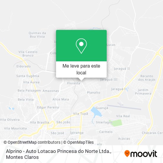 Alprino - Auto Lotacao Princesa do Norte Ltda. mapa