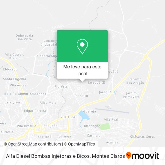 Alfa Diesel Bombas Injetoras e Bicos mapa