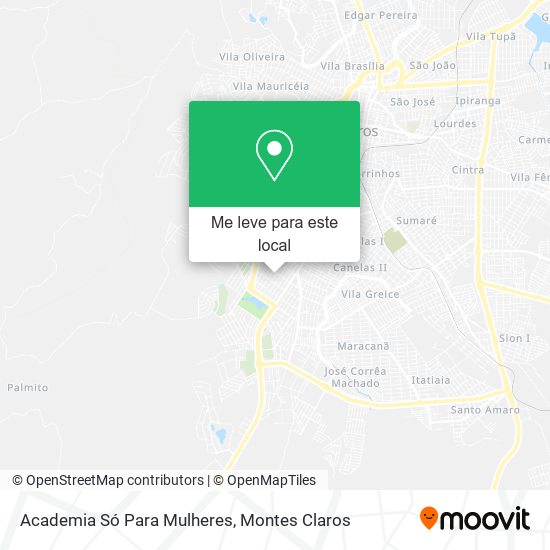 Academia Só Para Mulheres mapa