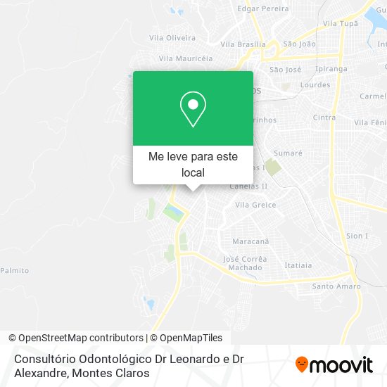 Consultório Odontológico Dr Leonardo e Dr Alexandre mapa