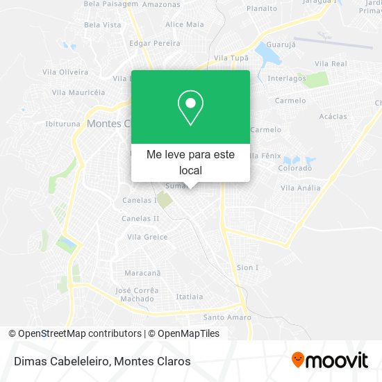 Dimas Cabeleleiro mapa