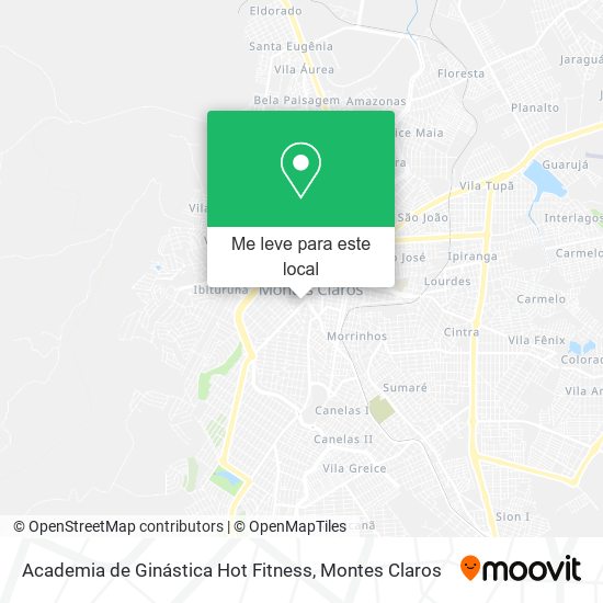 Academia de Ginástica Hot Fitness mapa