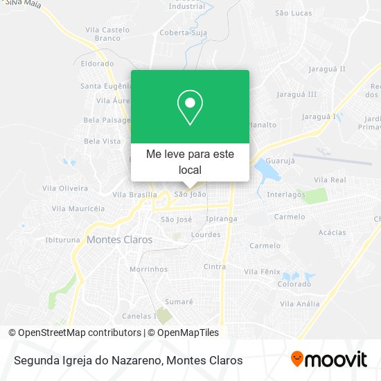 Segunda Igreja do Nazareno mapa