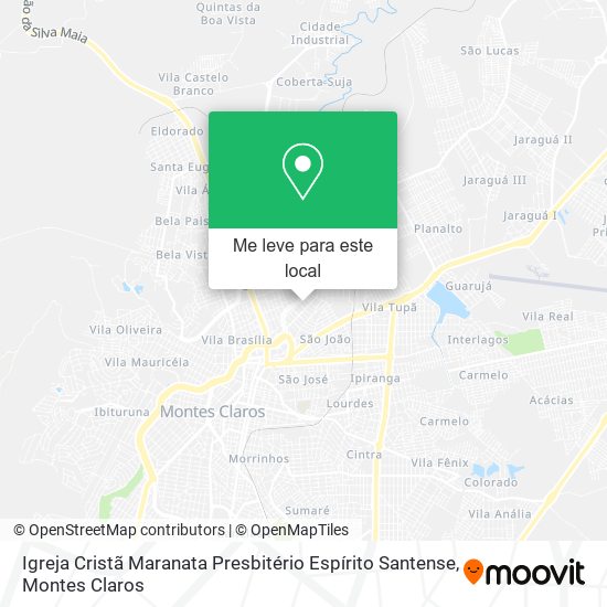 Igreja Cristã Maranata Presbitério Espírito Santense mapa