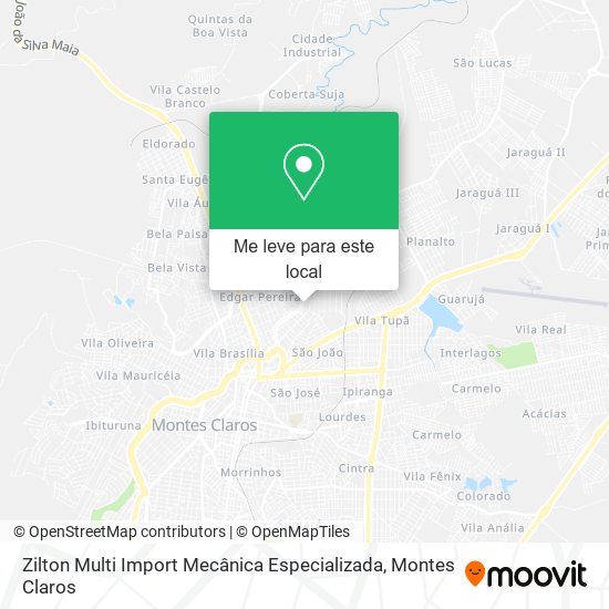 Zilton Multi Import Mecânica Especializada mapa