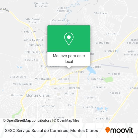 SESC Serviço Social do Comércio mapa