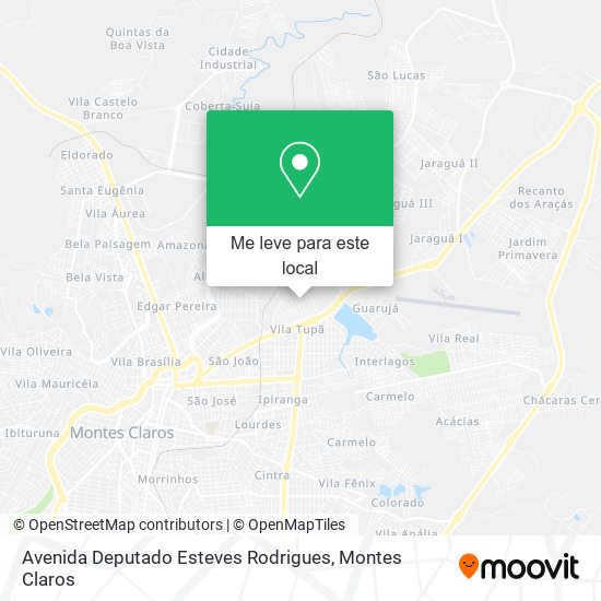 Avenida Deputado Esteves Rodrigues mapa