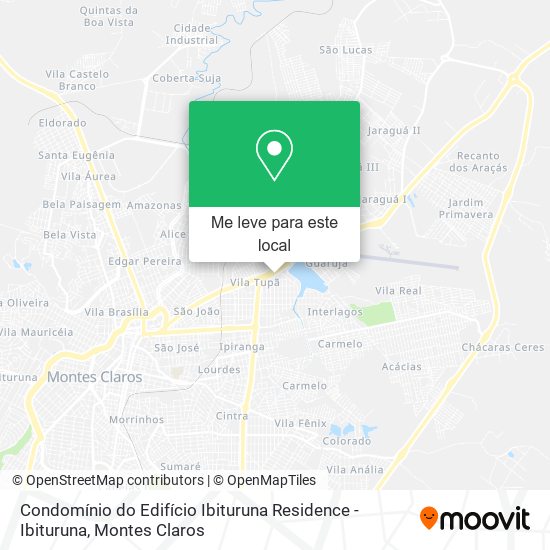 Condomínio do Edifício Ibituruna Residence - Ibituruna mapa