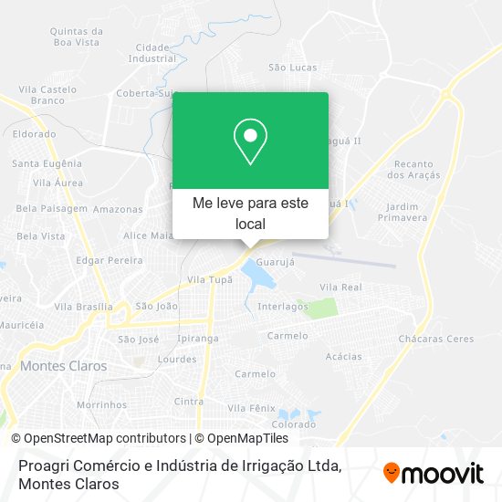 Proagri Comércio e Indústria de Irrigação Ltda mapa