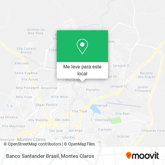 Banco Santander Brasil mapa