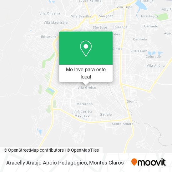 Aracelly Araujo Apoio Pedagogico mapa