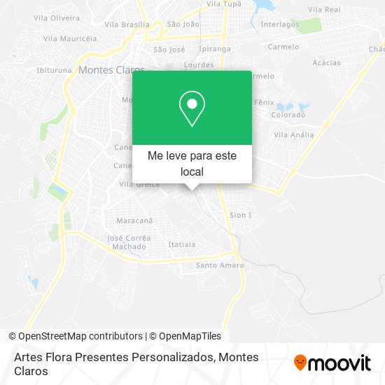 Artes Flora Presentes Personalizados mapa