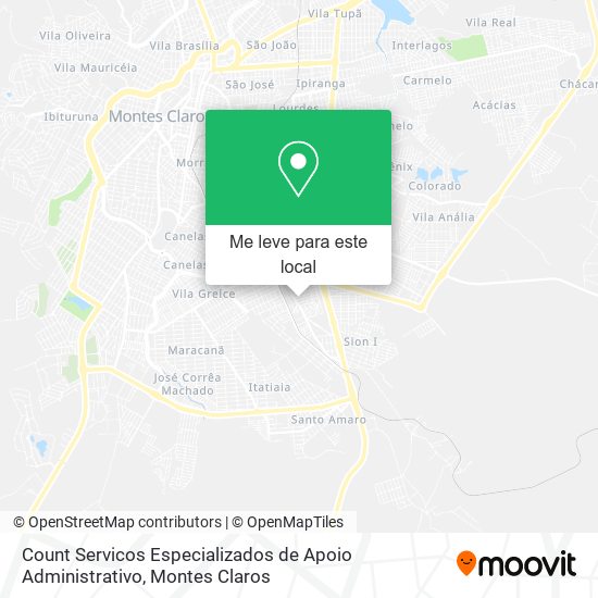 Count Servicos Especializados de Apoio Administrativo mapa