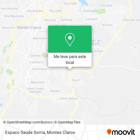 Espaco Saude Sorria mapa