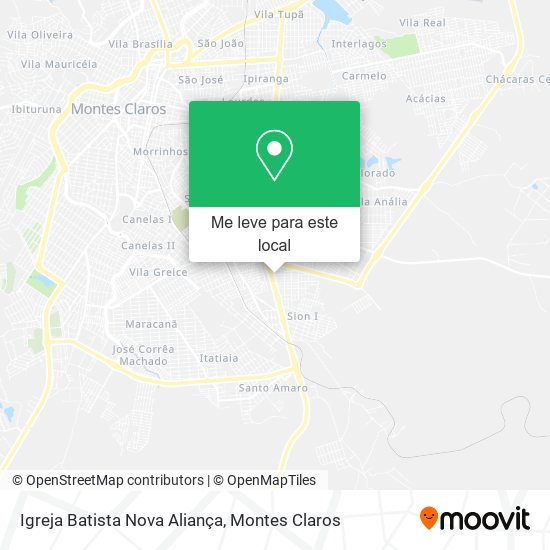 Igreja Batista Nova Aliança mapa
