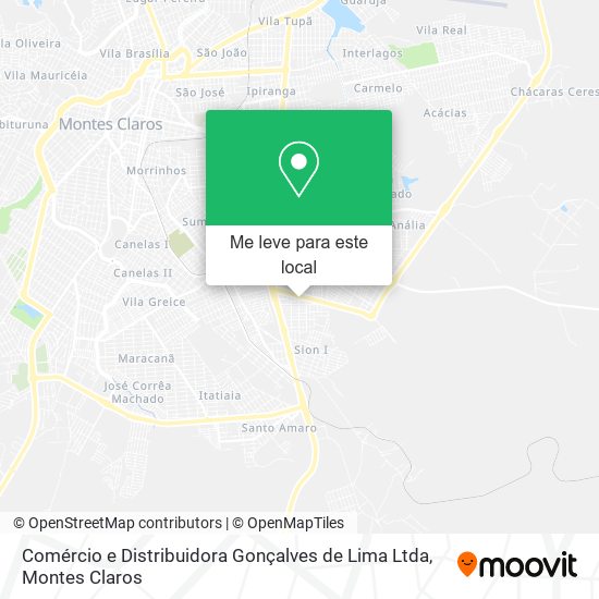 Comércio e Distribuidora Gonçalves de Lima Ltda mapa